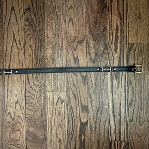 NWOT Tory Brand Black Horsebit Leather Belt. Size 30